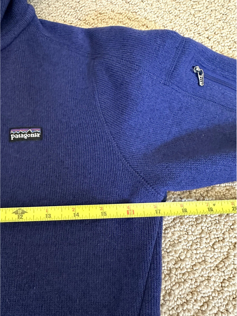 Patagonia Better Sweater Full Zip Fleece Jacket Hoodie Blue Womens S - Picture 7 of 9